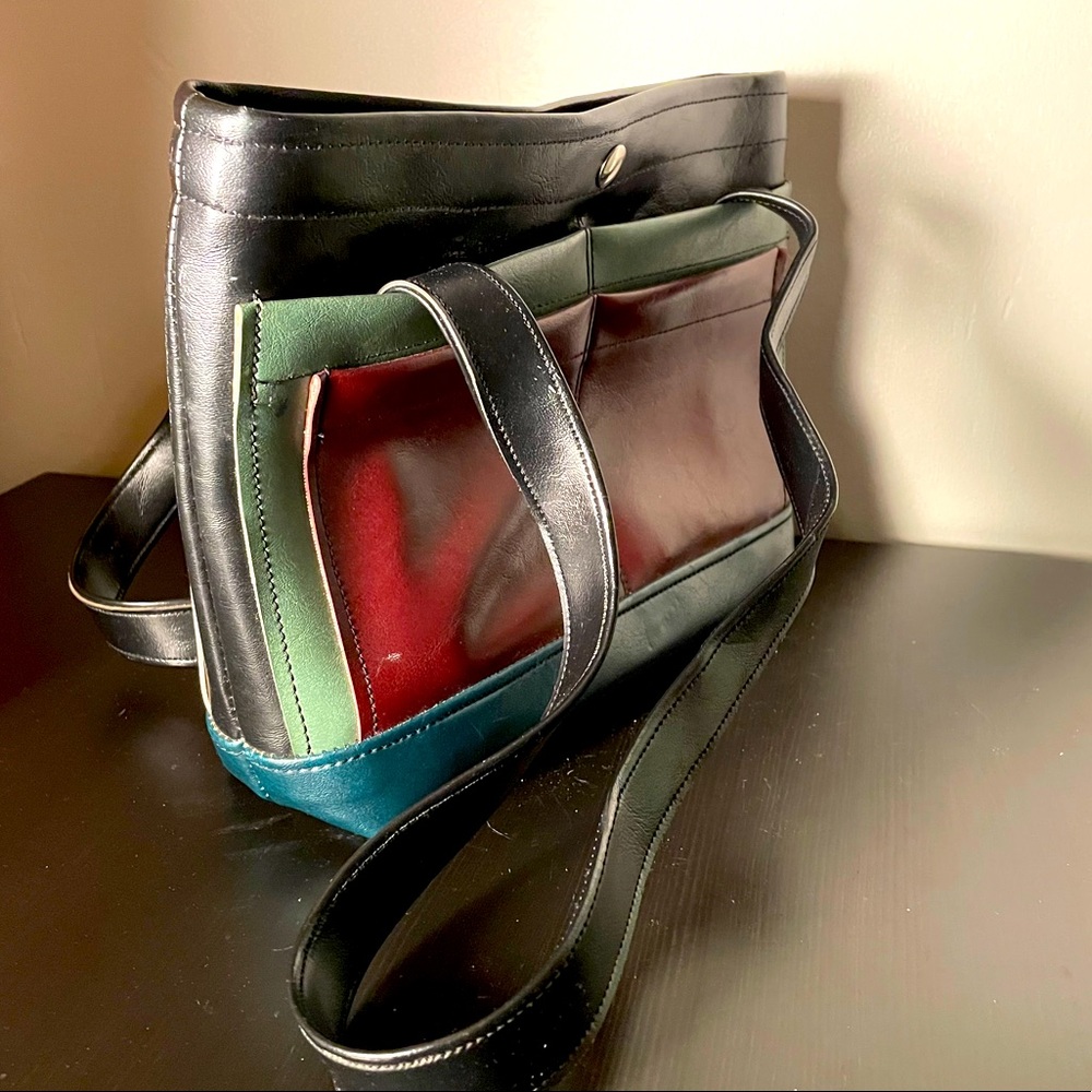 Leather Double Strap Handbag